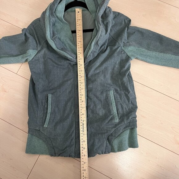 Lululemon To Class Jacket Size 10 Burlap Texture Deep Shore Heathered Earl Grey - Picture 11 of 12